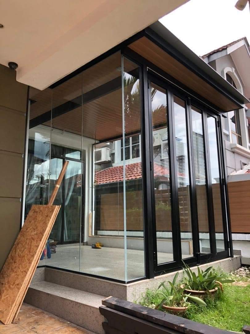 Ceiling Extension with Glass Walls